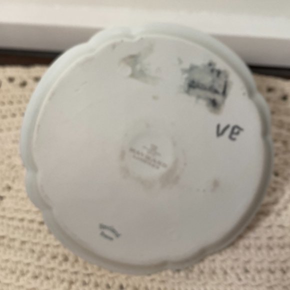 Haviland Limoges Porcelain Shalimar Chamber Candlestick Red Gold Trim, France - Picture 8 of 10